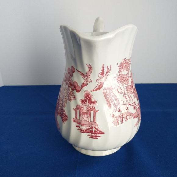 WESSEX Willow Red Chinoiserie Pitcher - Picture 2 of 10